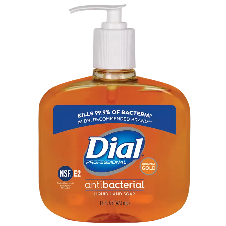 Dial Gold Antibacterial Liquid Hand Soap - 16oz Tabletop Pump | 12/cs | 80790