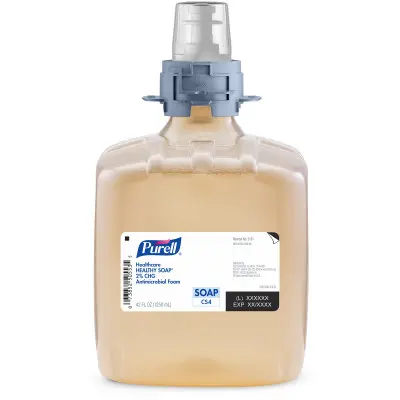 PURELL® Healthcare FOAM HANDWASH Soap 2% CHG Antimicrobial Foam | 1250 mL | 3/cs |  GJ-5181-03