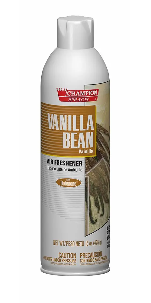 CHAMPION  Vanilla Bean Water-Based Air Freshener  5174C-X  1 Can 