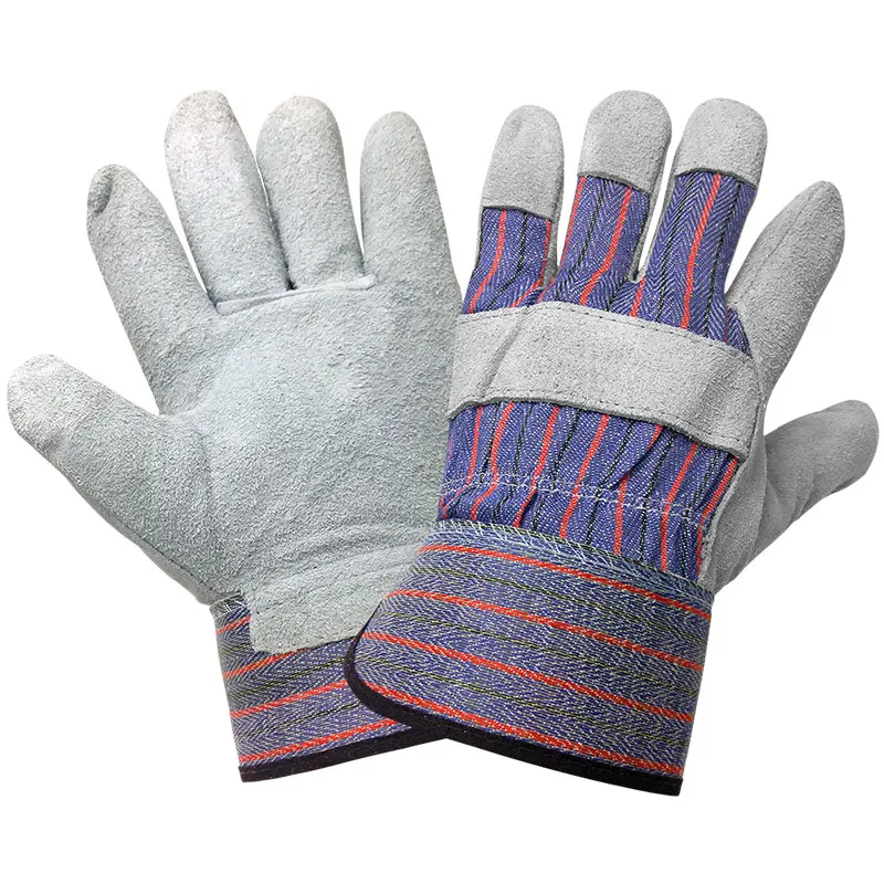 Leather Palm Work Gloves with Safety Cuff | 1100E-X