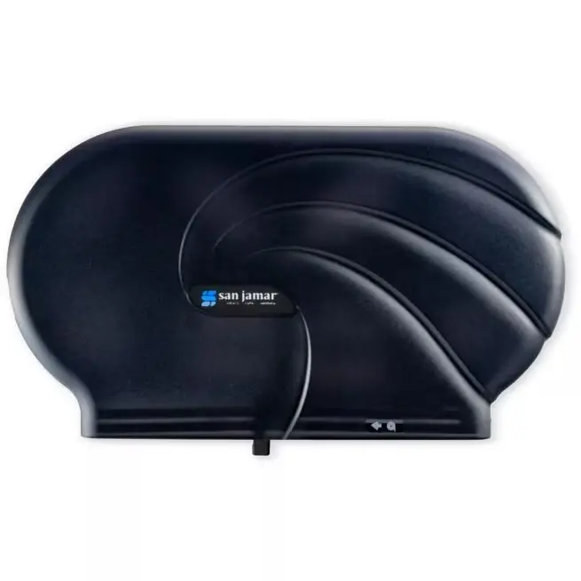 San Jamar® Dual Jr Jumbo Toilet Tissue Dispenser Oceans Series | R4090TBK