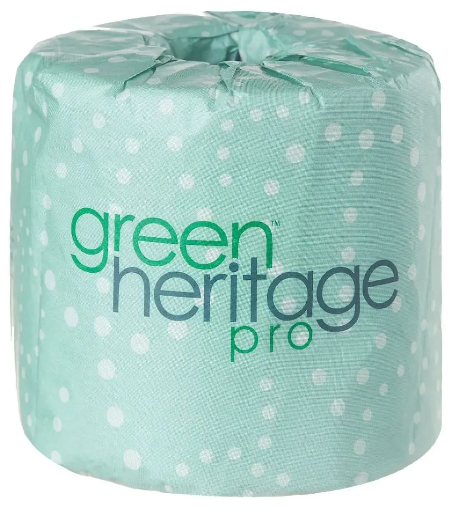 Green Heritage® Pro Standard Toilet Paper, 2-Ply, 500 Sheets, 96 Rolls | V00344