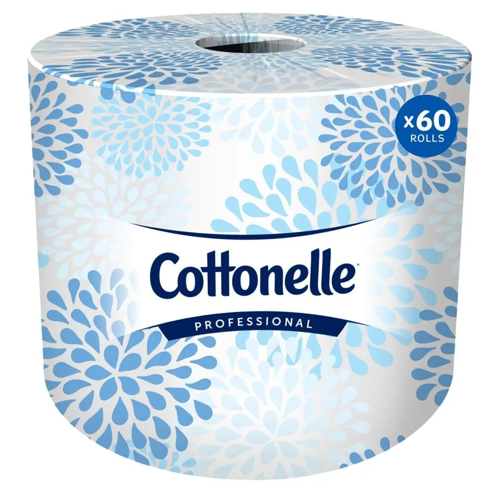 Kimberly-Clark Professional 17713 Kleenex Cottonelle Bathroom Tissue with 60 Rolls per Case, 4.09" x 4", 172.46' (Pack of 60) | 17713