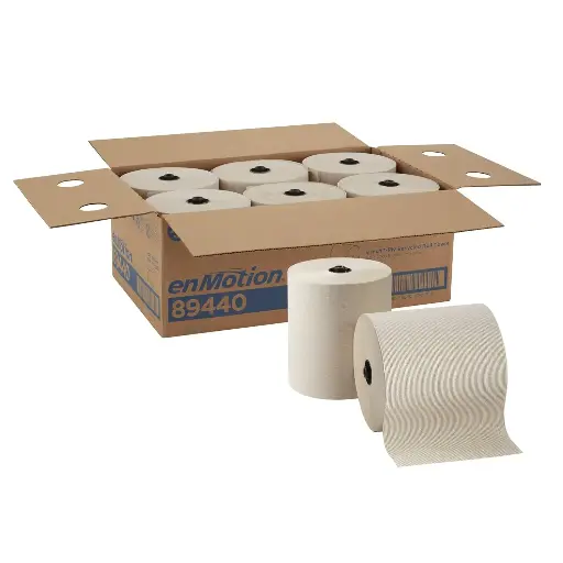 GP PRO by Georgia-Pacific EnMotion, High Capacity Touchless 8" Paper Towel Roll, Brown, 700 Feet Per Roll, 6 Rolls | 89440