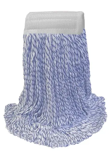 Large Blue/White Rayon Blend Looped-End Finish Applicator Wet Mop | SAL-24LR5W | 1 ea.