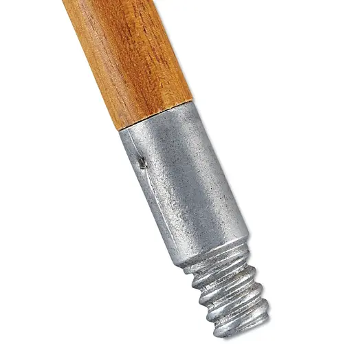 60" Wood Threaded Handle  With Metal Tip | BWK-136 | 1 ea.