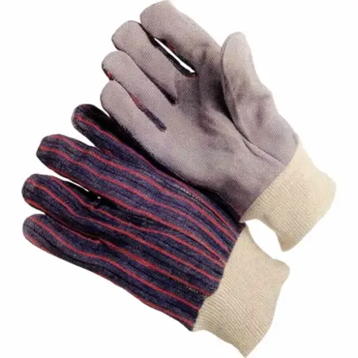 Leather Palm Work Gloves with Knit Wrist | 1200-X