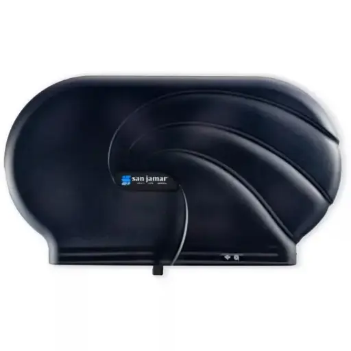San Jamar® Dual Jr Jumbo Toilet Tissue Dispenser Oceans Series | R4090TBK