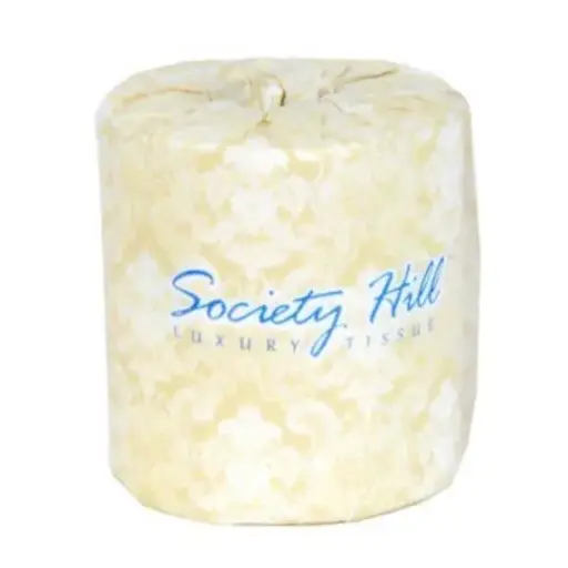 Society Hill  2-Ply Bathroom Tissue 4.5" x 3", 500 Sheets per Roll | SCH5000