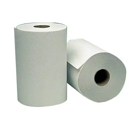 Vintage A1090 Hardwound White Paper Roll Towels, 7-7/8" x 350' - 12 / Case | A1090